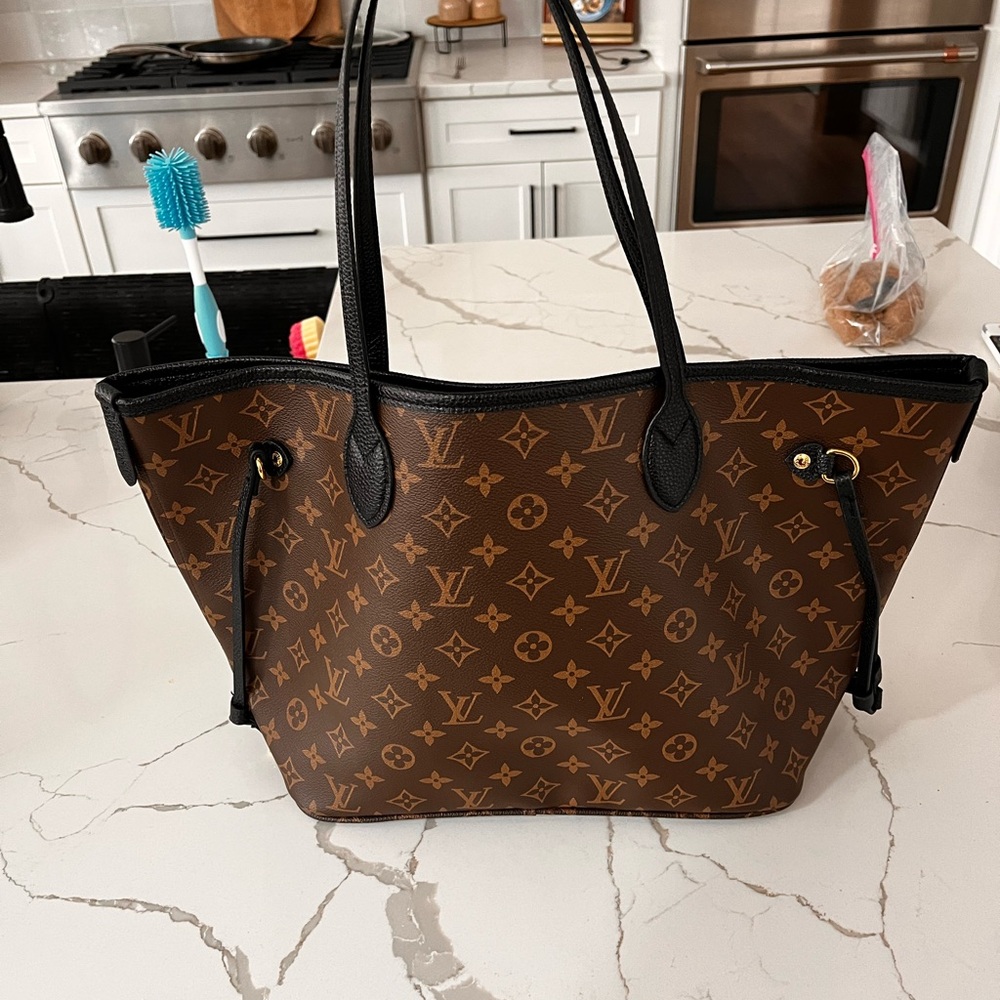 Brown Monogram Tote Bag